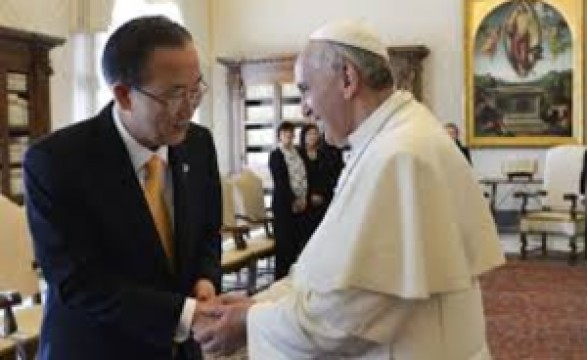 Papa recebe Ban Ki Moon 