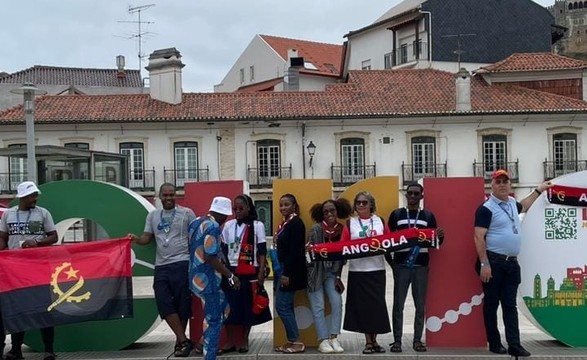 Jovens angolanos a JMJ já em Lisboa, aguarda expectante o encontra com o Papa