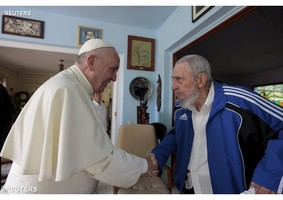 Papa Francisco encontra Fidel Castro