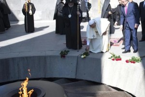 Papa visitou memorial do genocídio na Arménia
